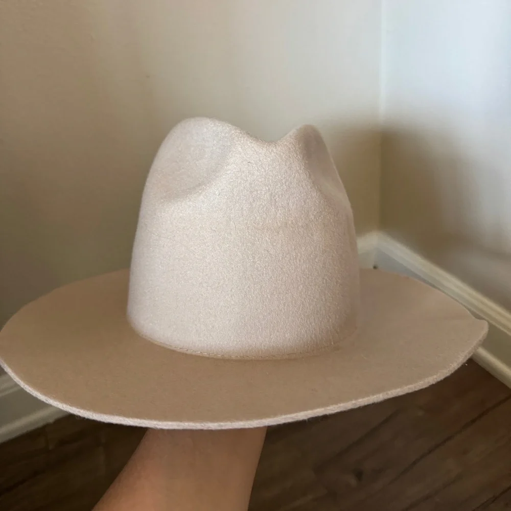 Gigi Pip wool wide brim hat fedora tan